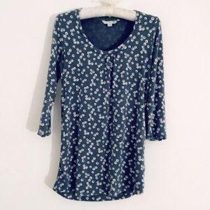 Boden blue & white print maternity top. Size 6